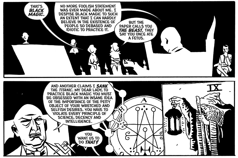 Illustration for article titled Dark Horse exclusive: Aleister & Adolf explores the crossroads of magic and fascism